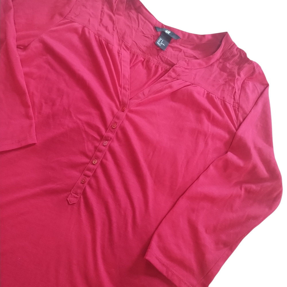 H&M Deep Red Blouse